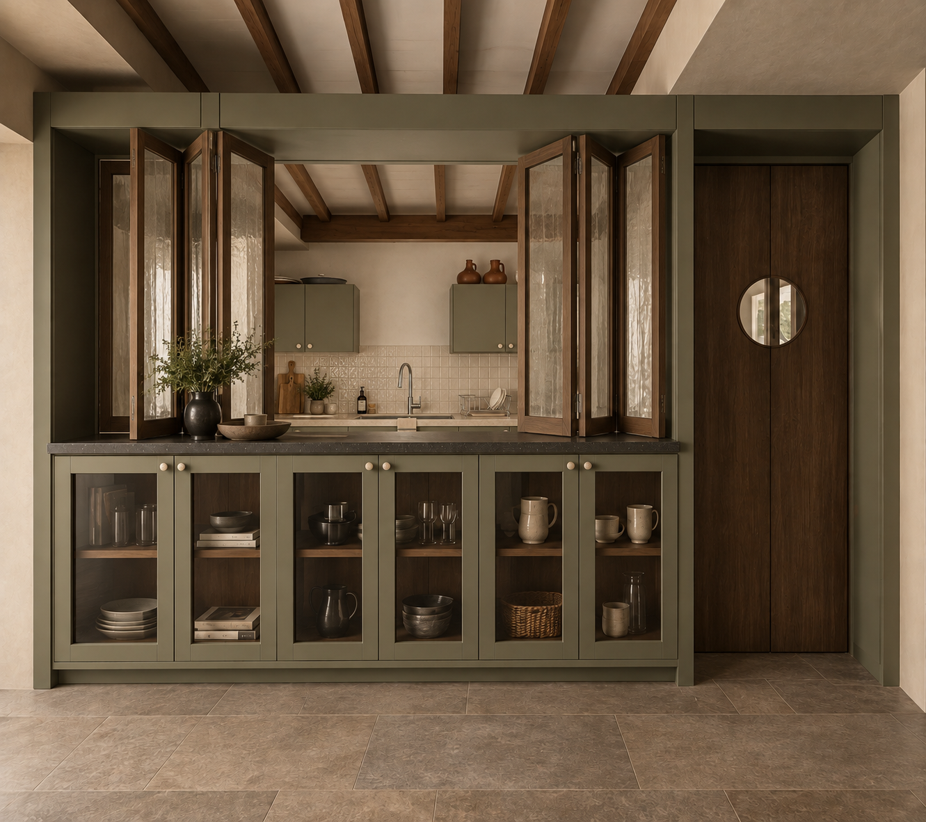 Casa Valdés — Vista hacia la cocina